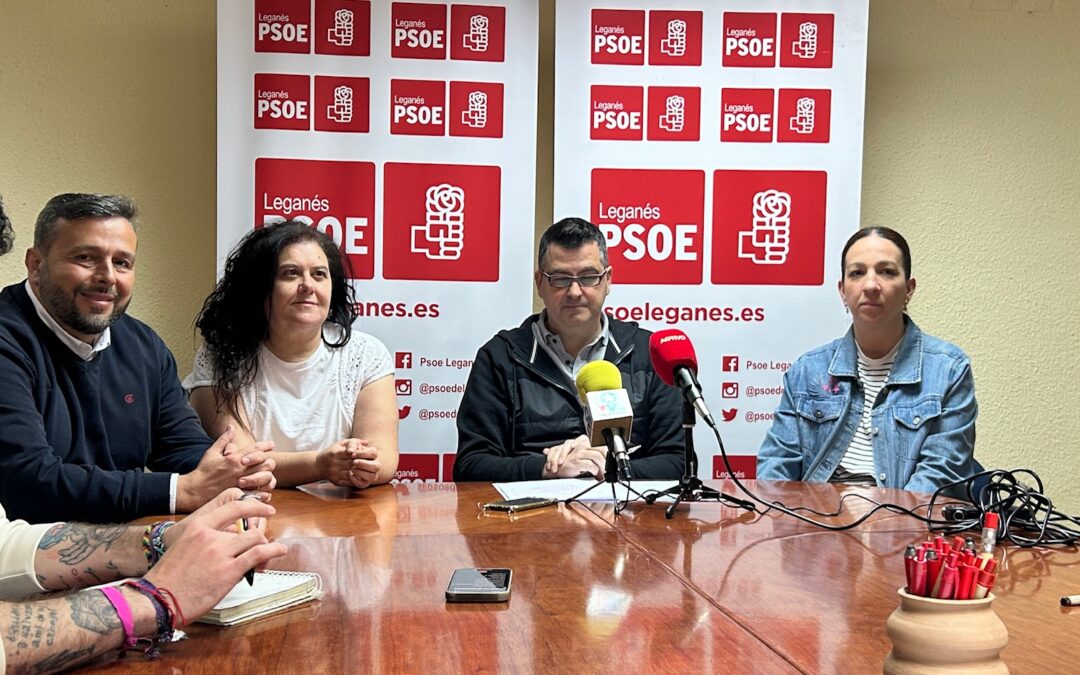 El PSOE Leganés exige al Gobierno local (PP+ULEG) que reanude el Programa ‘Pistas Abiertas’, su apoyo a los trabajadores de la Empresa Martín y se reanuden los trabajos técnicos del nuevo Plan General de Ordenación Urbana de Leganés