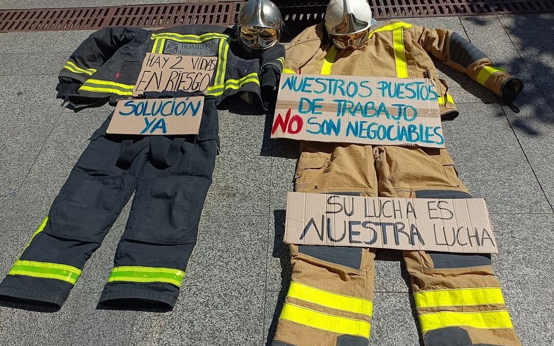 Los bomberos de Leganés alcanzan los 21 días en huelga de hambre