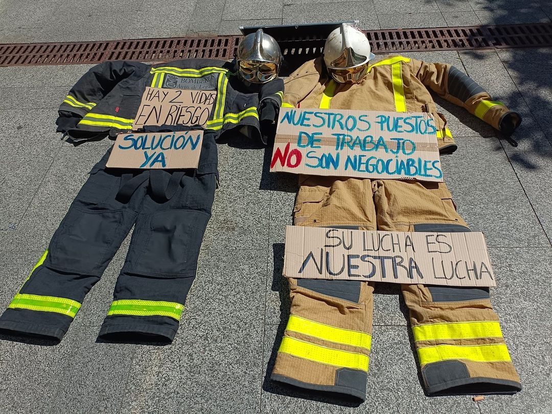 @justicia.bomberosleganes-Los bomberos de Leganés alcanzan los 21 días en huelga de hambre