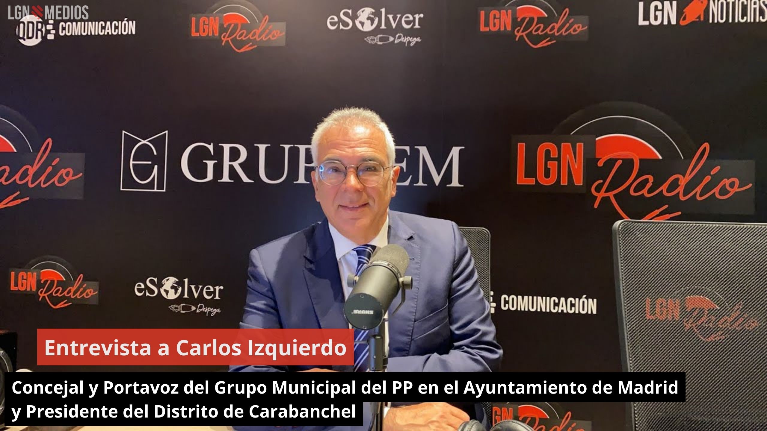 Carlos Izquierdo. Concejal y Portavoz del Grupo Municipal del PP en el Ayto de Madrid