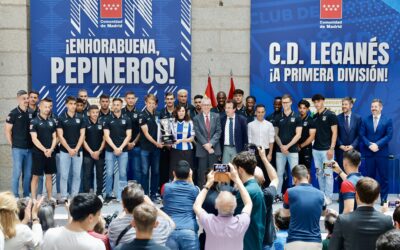 Ayuso celebra el ascenso del CD Leganés: “La Comunidad de Madrid presume de cinco equipos en Primera División”