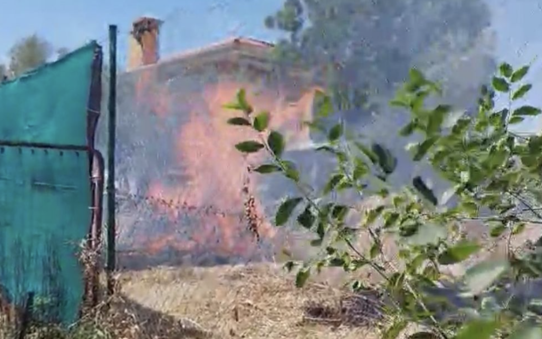 Un incendio en una zona rural de Colmenar de Oreja obliga al desalojo de vecinos