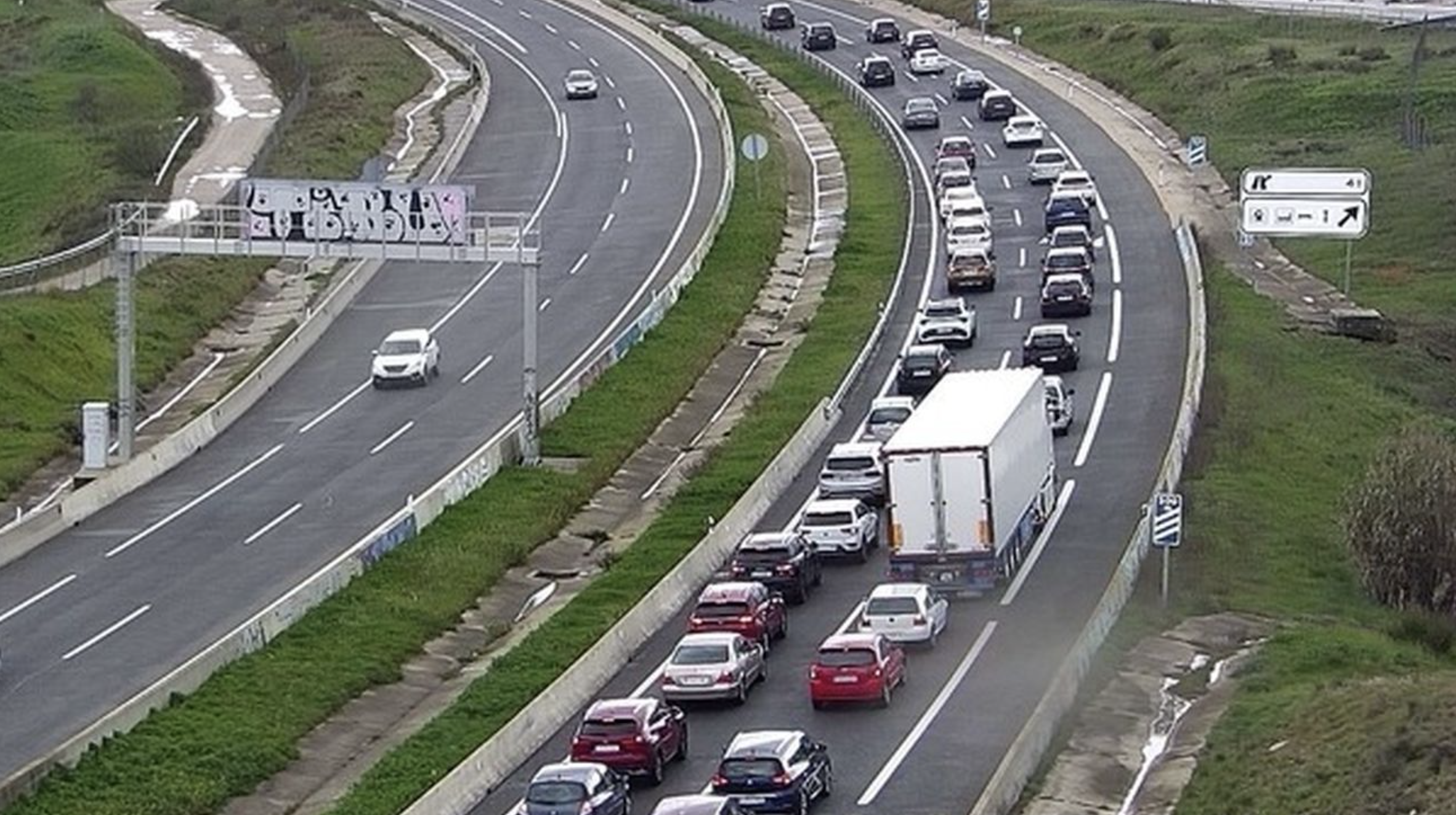 Las obras en la autovía A-1 afectarán al tráfico este lunes y martes