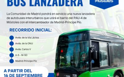 Nueva linea de autobuses conectará PAU-4 de Móstoles con Príncipe Pío