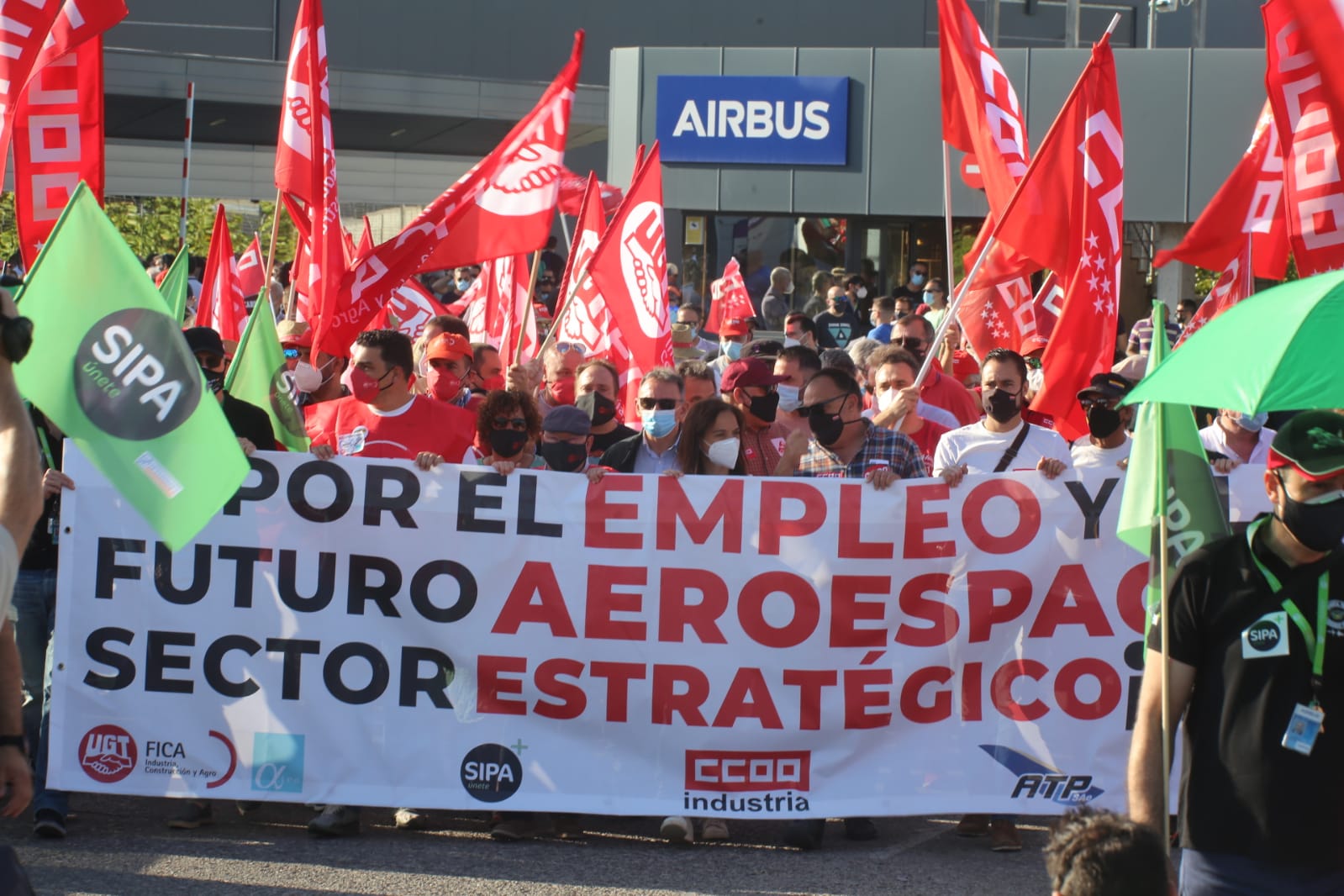 Trabajadores de Airbus en Getafe se movilizan contra el preacuerdo de convenio