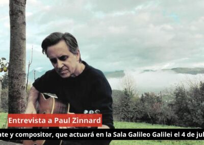 02/07/24 Entrevista a Paul Zinnard. Cantante y compositor. Concierto Galileo Galilei el 4 de julio