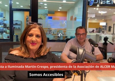 09/07/24 Iluminada Martín-Crespo, presidenta de la Asociación de ALCER Madrid. Somos Accesibles