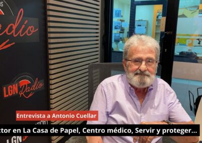 10/07/24 Entrevista a Antonio Cuellar. Actor en La Casa de Papel, Centro médico, Servir y proteger…