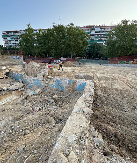 Avanzan las obras de revitalización en el Metro Parque de Lisboa, Alcorcón