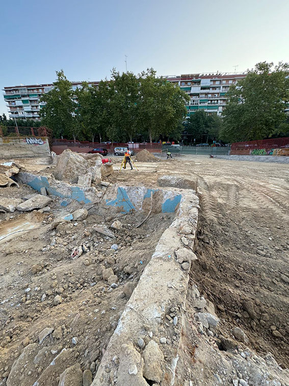 Avanzan las obras de revitalización en el Metro Parque de Lisboa, Alcorcón