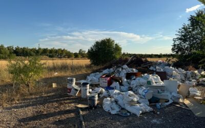 El PSOE de Leganés denuncia escombros en el Parque de Polvoranca