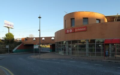 Corte de un mes en la rotonda de acceso a la estación de Las Retamas de Alcorcón por obras