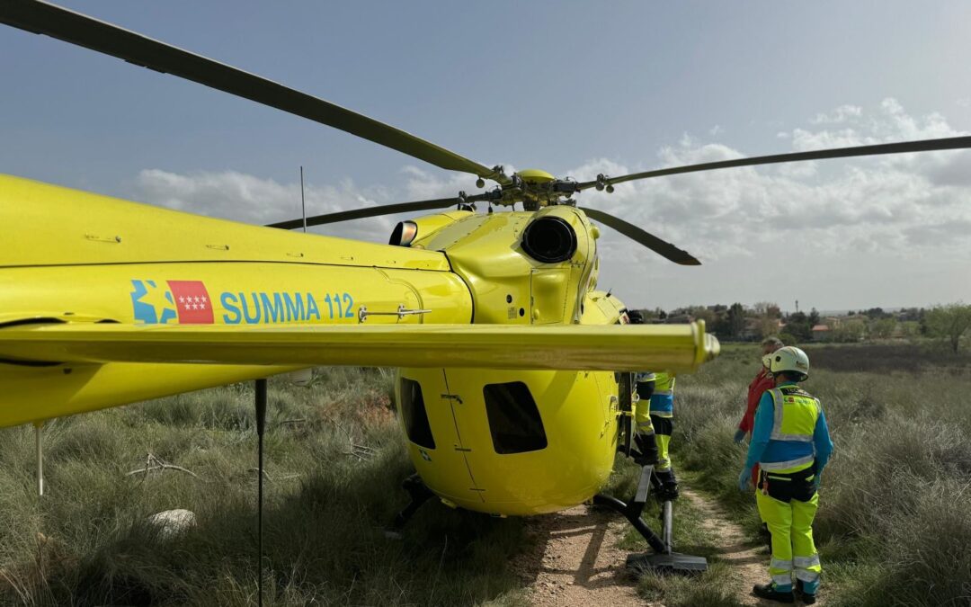 Ciclista en estado grave tras una caída en Cercedilla