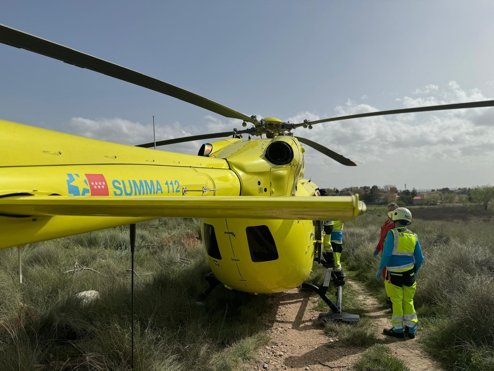 Ciclista en estado grave tras una caída en Cercedilla