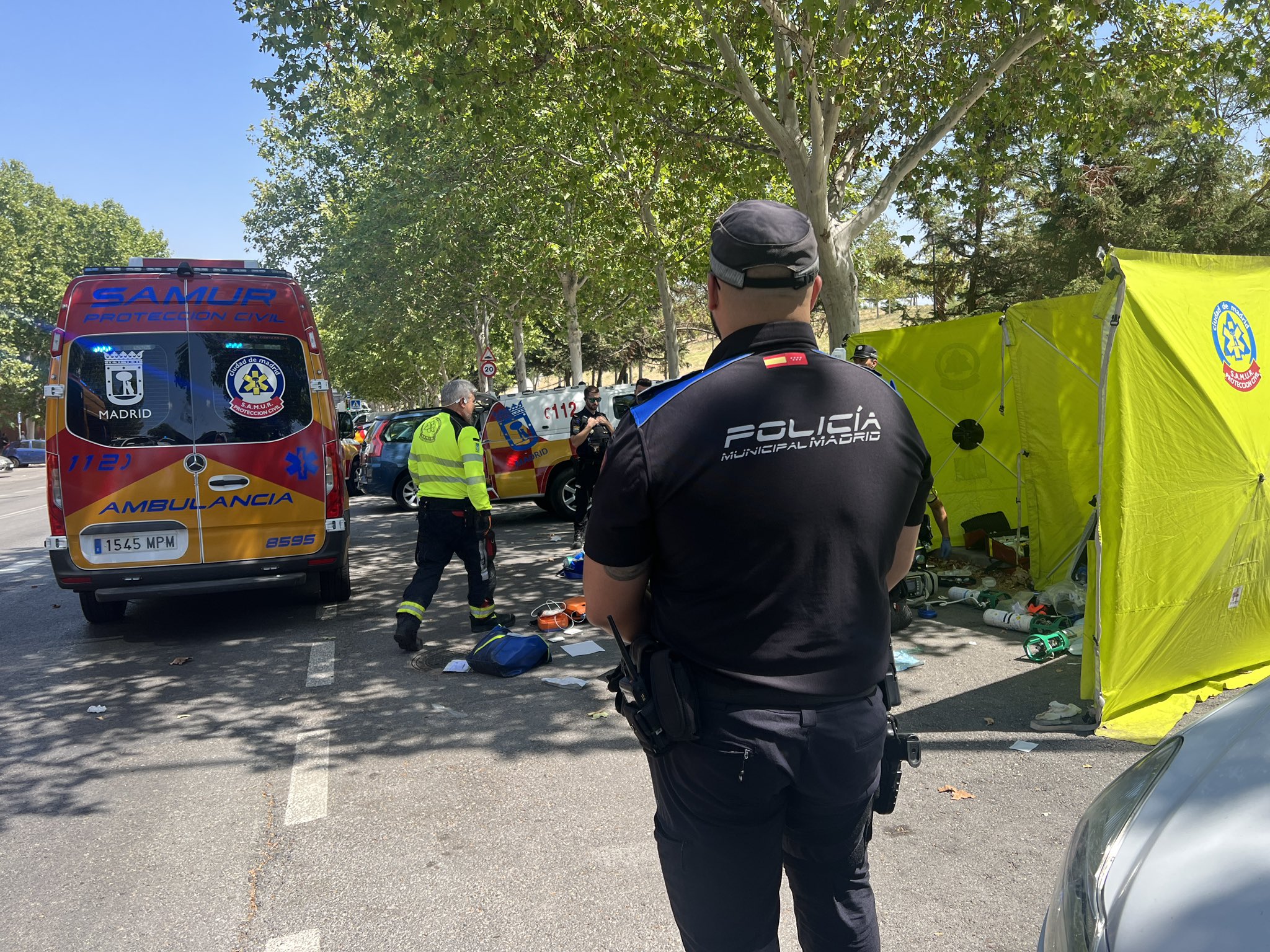 Hombre de 44 años fallece en un parque de Latina tras sufrir un golpe de calor