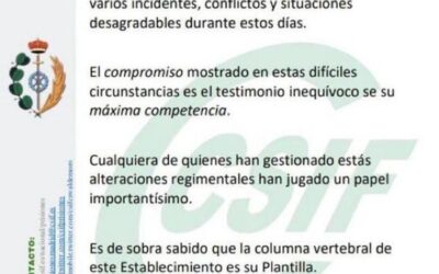 CSIF Prisiones Valdemoro elogia a la plantilla del Centro Penitenciario Madrid III por su excepcional gestión de incidentes