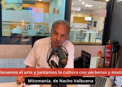 01/08/24 Llenamos el arte y juntamos la cultura con verbenas y moda. Mitomanía, de Nacho Valbuena