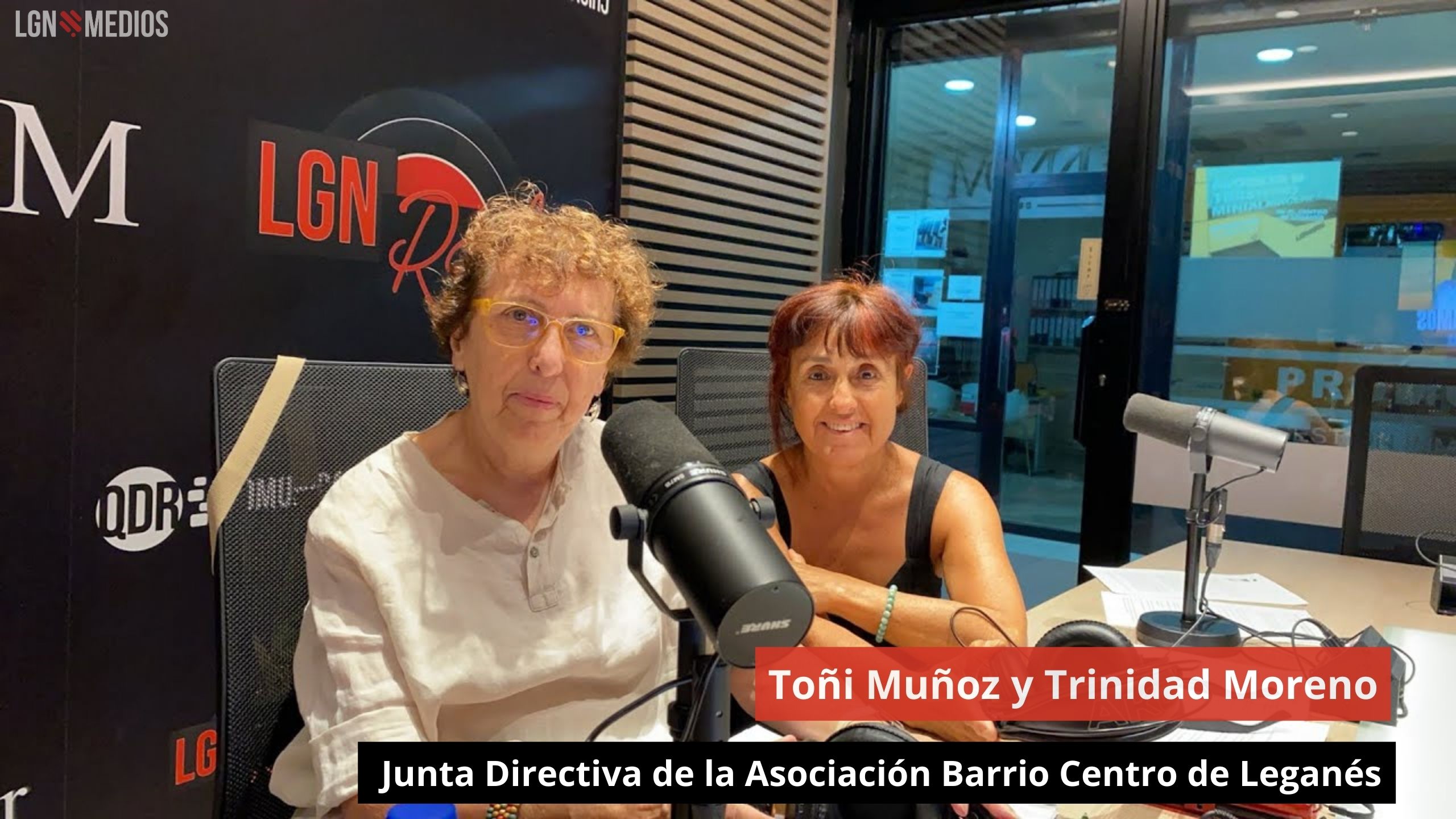 Toñi Muñoz y Trinidad Moreno. Junta Directiva de la Asociación Barrio Centro de Leganés