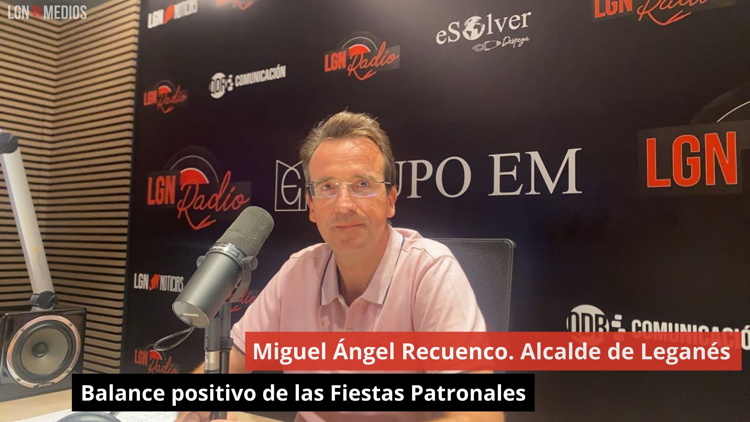 Miguel Ángel Recuenco. Alcalde de Leganés. Balance positivo de las Fiestas Patronales