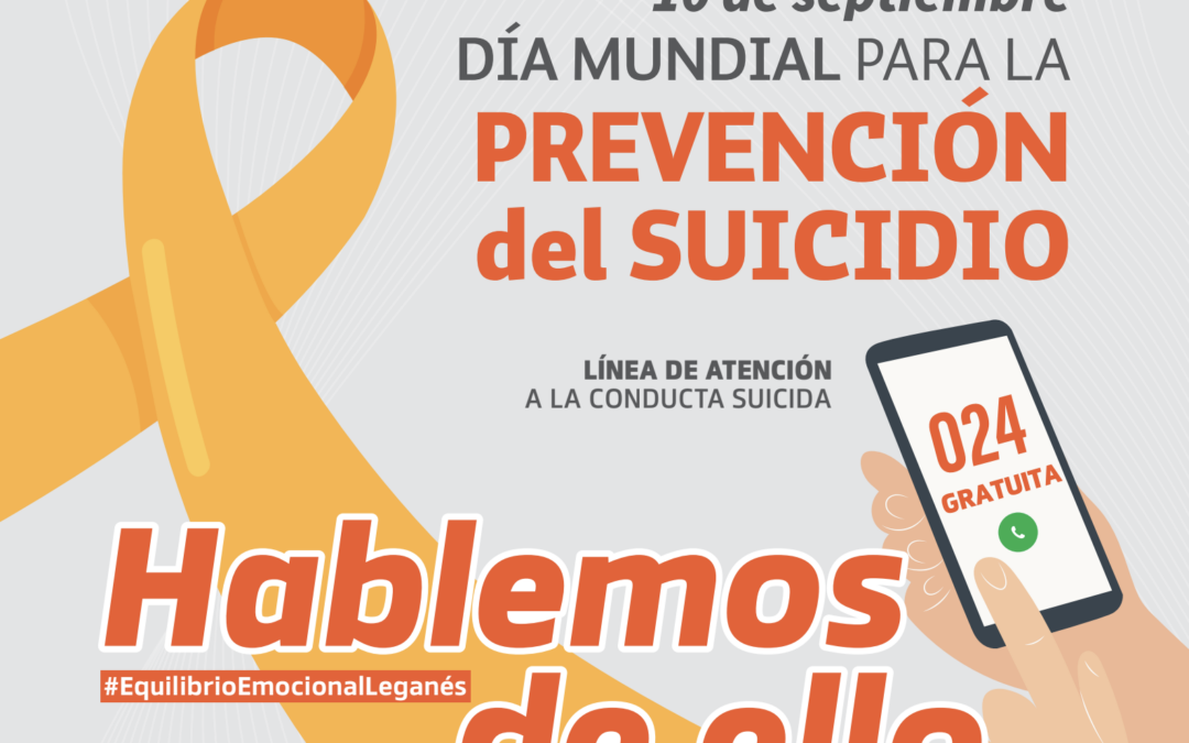 Leganés lanza campaña de prevención del suicidio en el Día Mundial con nuevas iniciativas