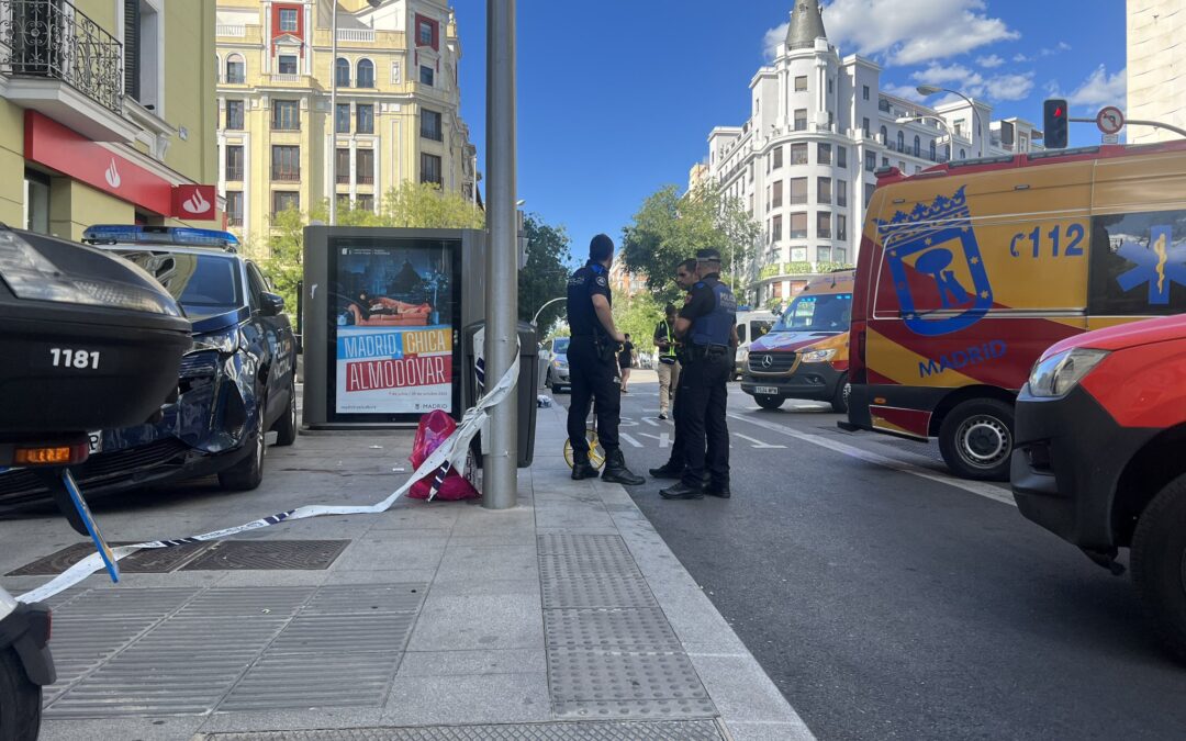 Tres mujeres y un bebé heridos tras ser arrollados por un coche de Policía en Madrid