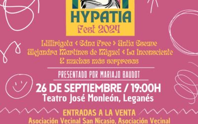 Leganés acoge el HYPATIA FEST el 26 de septiembre para apoyar al “Proyecto del Menor”