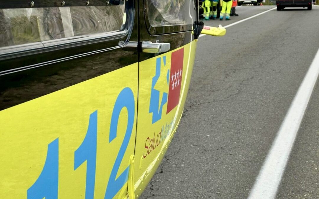 Una motorista de 64 años herido tras colisionar con un turismo en Navacerrada