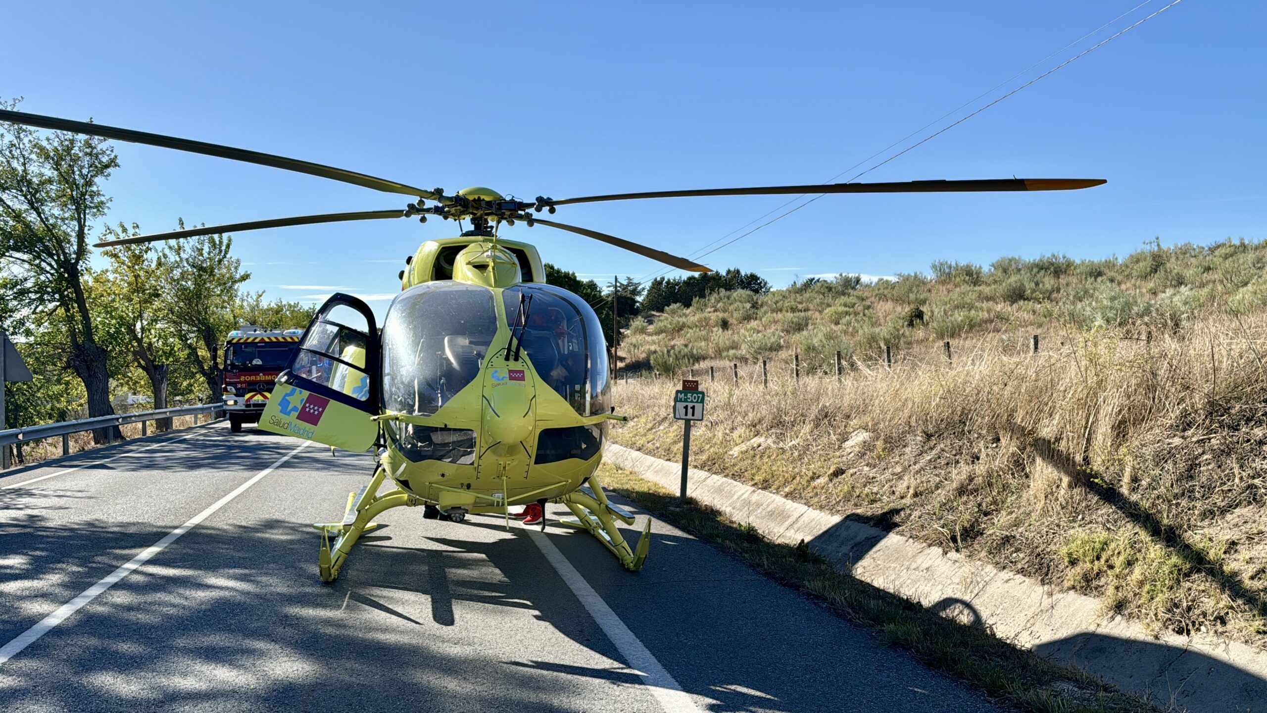 Muere una conductora de 40 años tras un choque frontal con una furgoneta en Villamanta