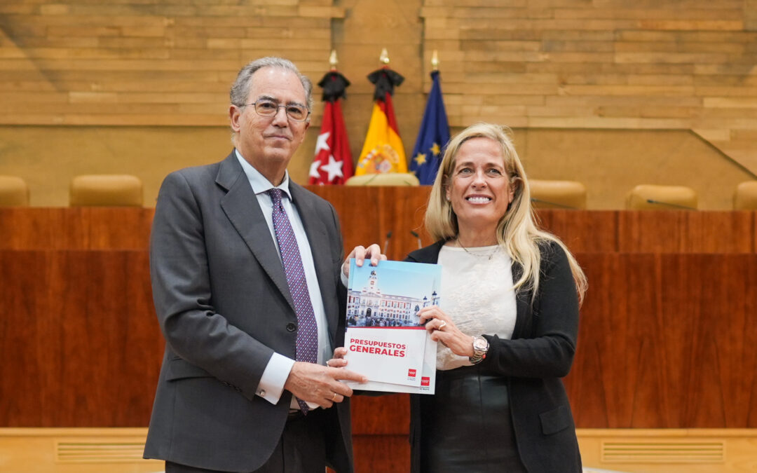 La Comunidad de Madrid registra en la Asamblea los Presupuestos Generales de 2025