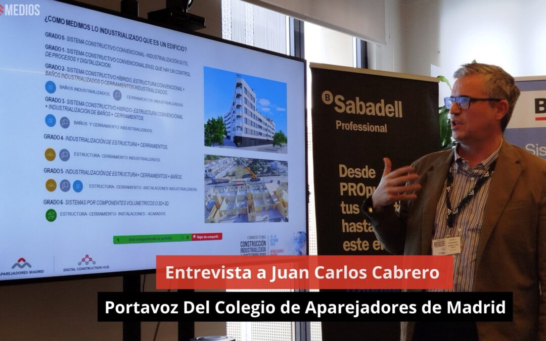 22/10/24 Entrevista a Juan Carlos Cabrero. Portavoz Del Colegio de Aparejadores de Madrid