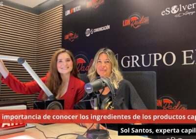 22/10/24 Conoce los ingredientes de productos capilares de la mano de Sol Santos, experta capilar