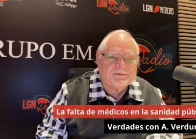 22/10/24 La falta de médicos en la sanidad pública. Verdades. Agustín Verdura