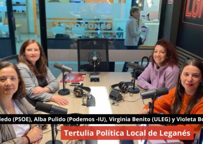 29/10/24 Tertulia Política Local de Leganés. PP, PSOE, ULEG & Podemos-IU