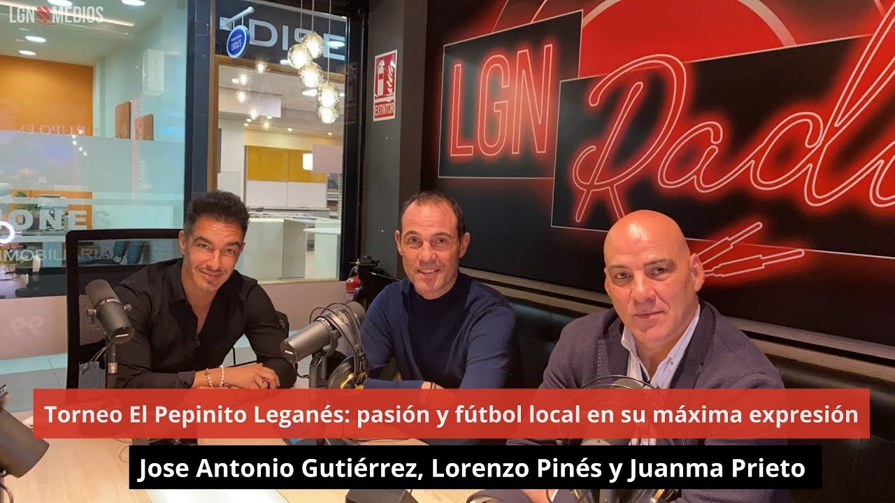 Jose Antonio Gutiérrez, Lorenzo Pinés y Juanma Prieto. Torneo "El Pepinito", Leganés