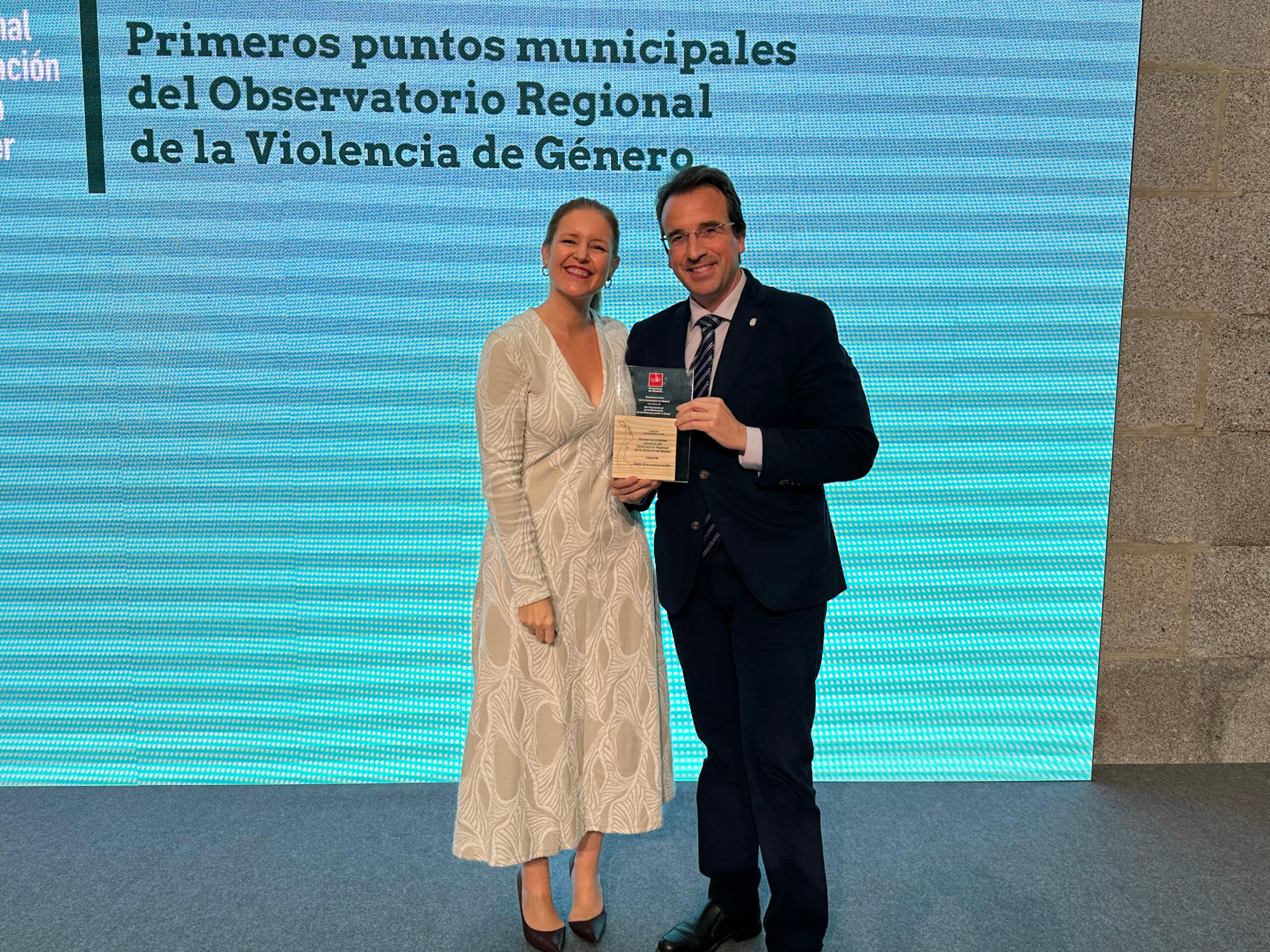 La Comunidad de Madrid homenajea al Punto Municipal contra la Violencia de Género de Leganés