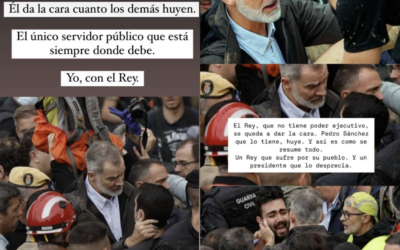 Victoria Federica respalda a Felipe VI y critica a Sánchez por su reacción y huida ante la DANA