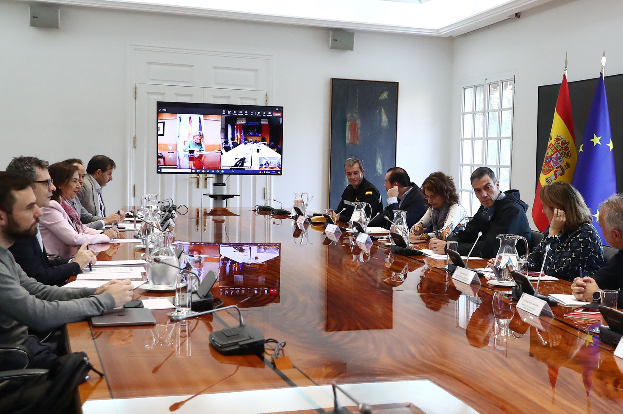 Reunión del Comité de crisis para el seguimiento de los efectos de la DANA, presidida por Pedro SánchezPool Moncloa / José Manuel Álvarez7.11.2024-El Gobierno activa ayudas directas para los afectados por la DANA