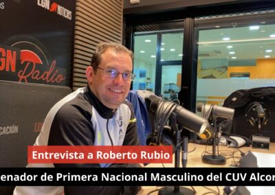 06/11/2024 Entrevista a Roberto Rubio. Entrenador de Primera Nacional Masculino del CUV Alcorcón