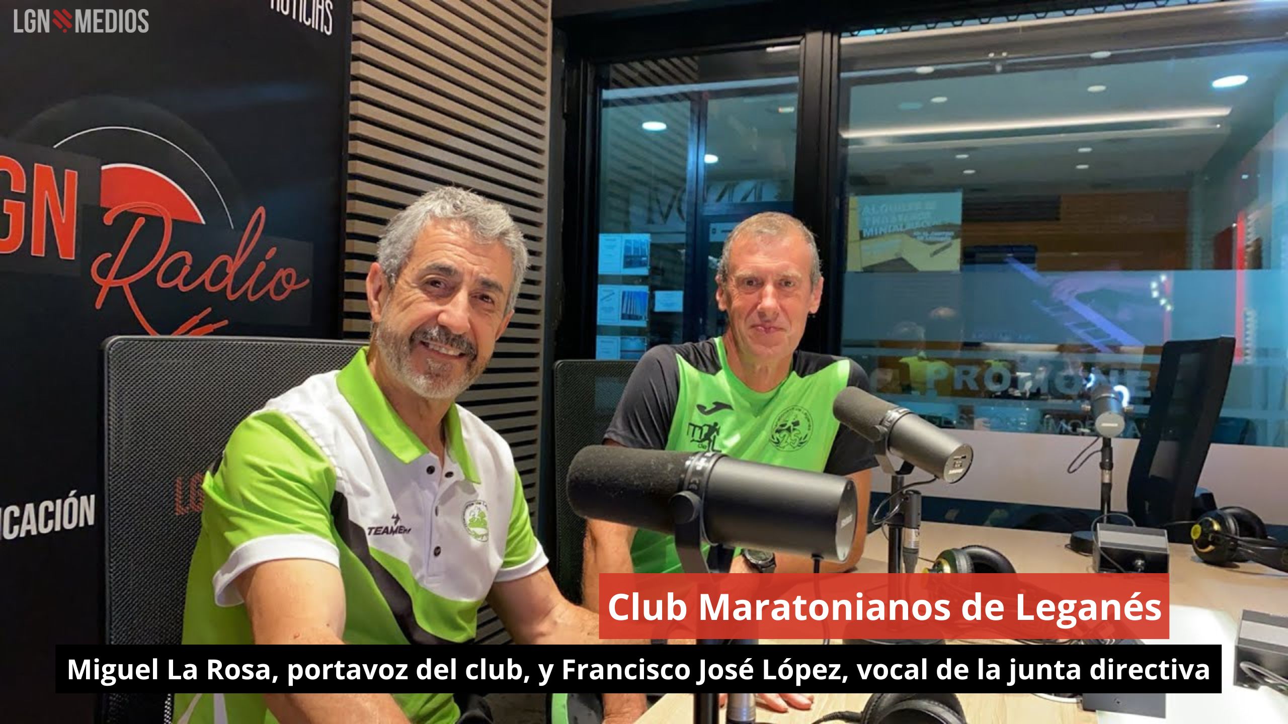 06/11/24 Club Maratonianos de Leganés: Miguel La Rosa, portavoz, y Francisco José López, vocal