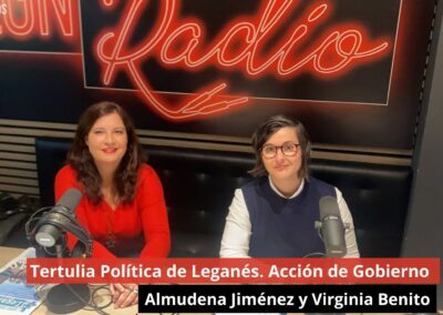 12/11/24 Tertulia Política de Leganés. Acción de Gobierno – Almudena Jiménez y Virginia Benito