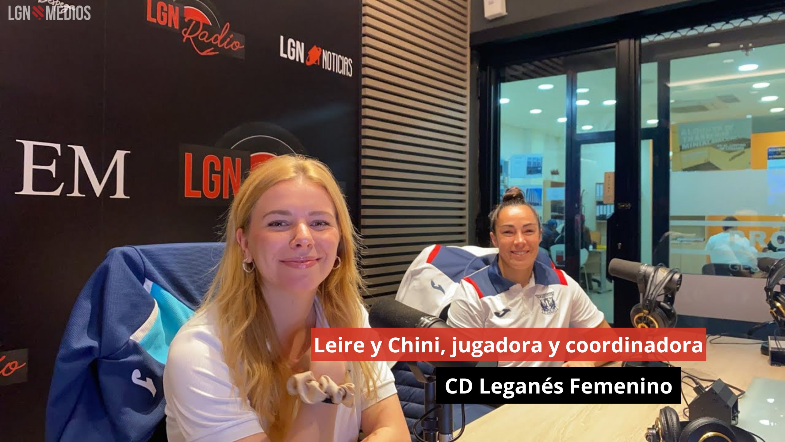 Leire y Chini, jugadora y coordinadora del CD Leganés Femenino.