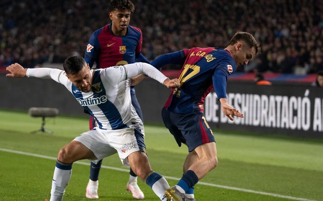 El Leganés sorprende al Barcelona con una victoria histórica en Montjuïc