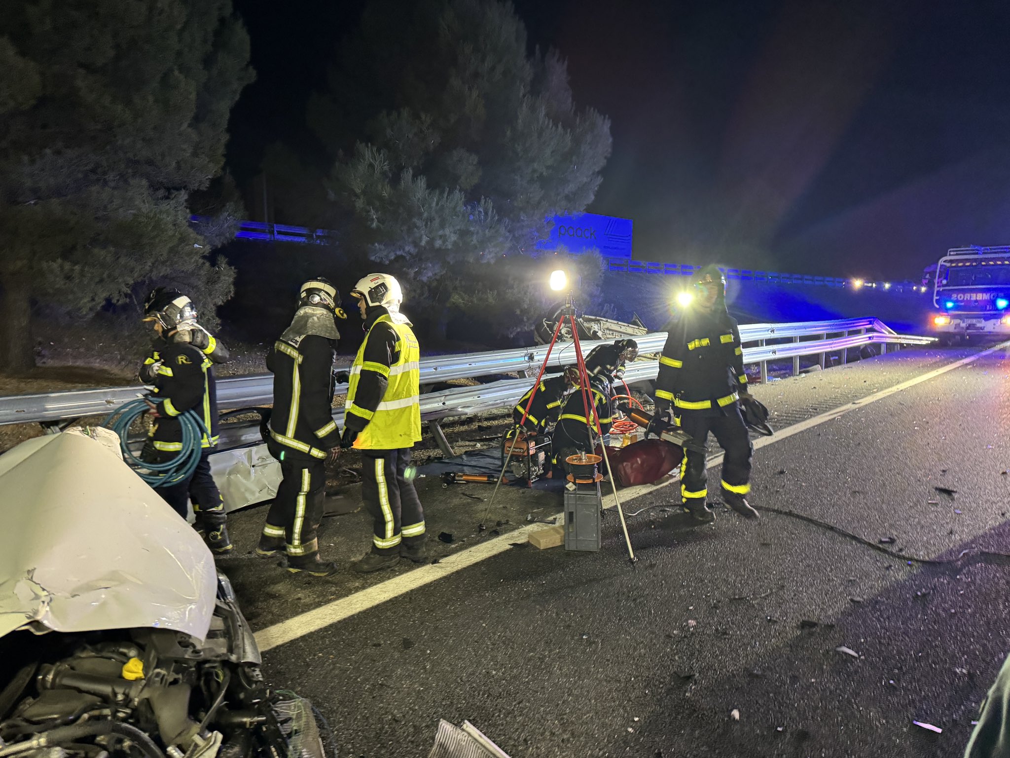 Accidente múltiple en la A-3 en Villarejo de Salvanés: un fallecido y cinco heridos