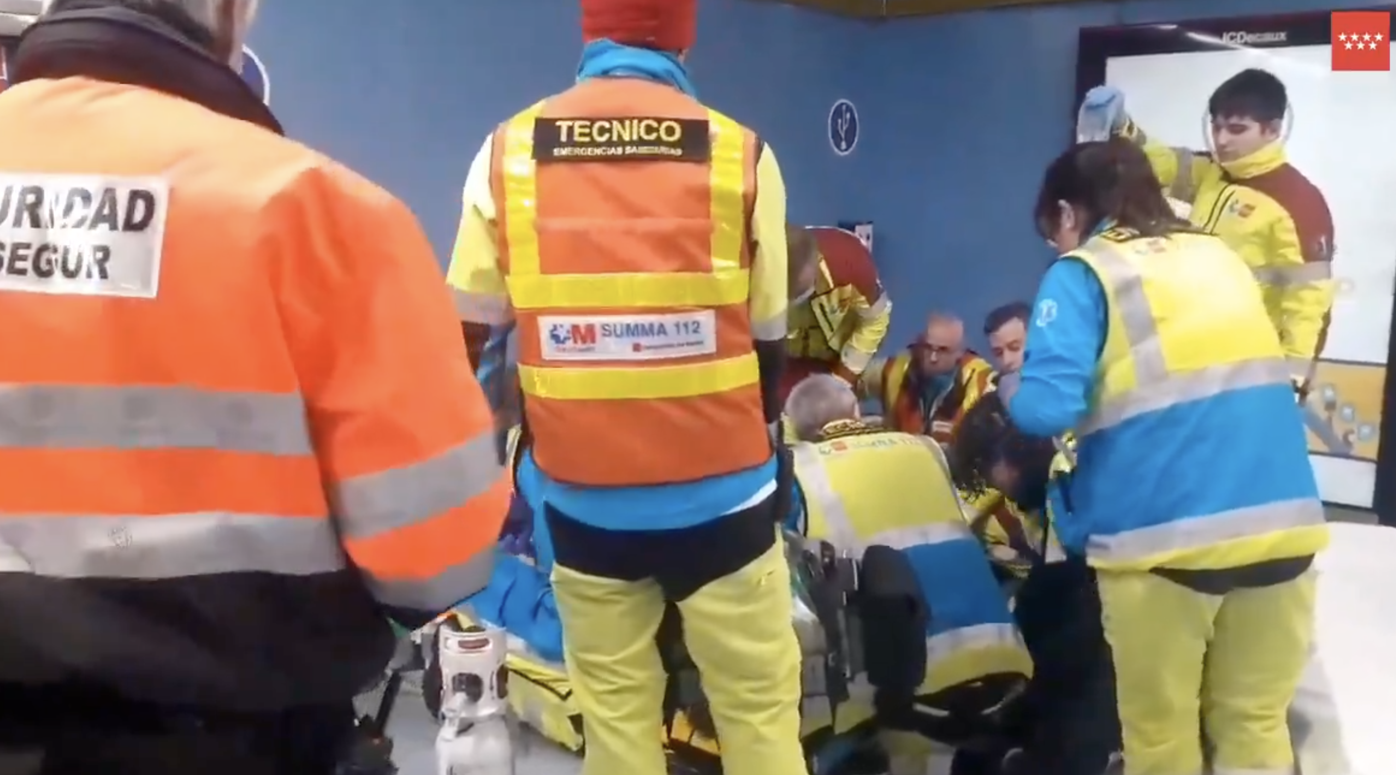 La rápida intervención salva la vida a una anciana en una estación de metro de Leganés