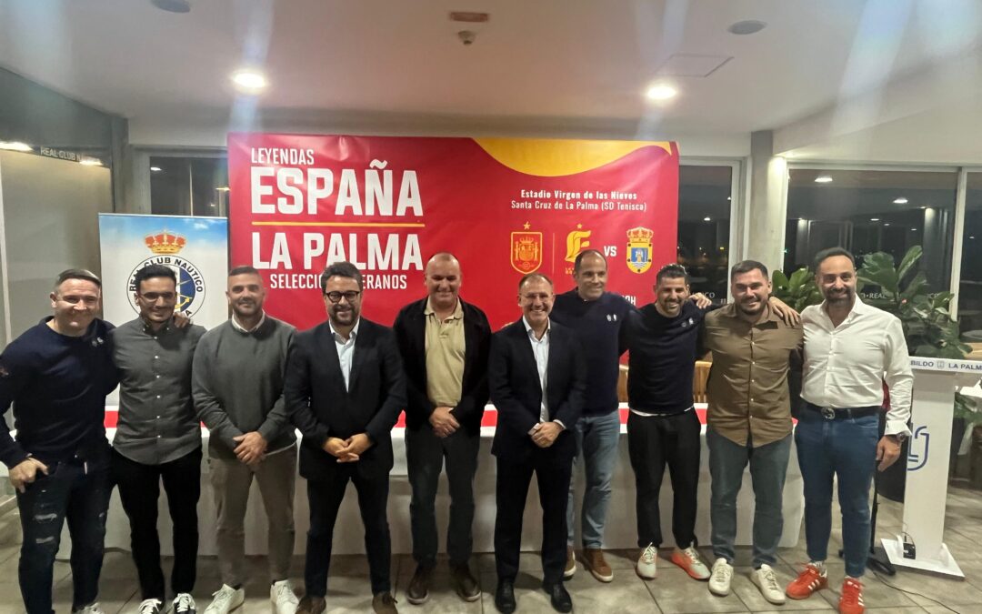 Santa Cruz de La Palma acoge la presentación del partido de Leyendas España