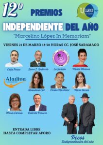 Cartel Premios Independientes del Año__ULEG celebra la XII Edición de los Premios al Independiente en Leganés