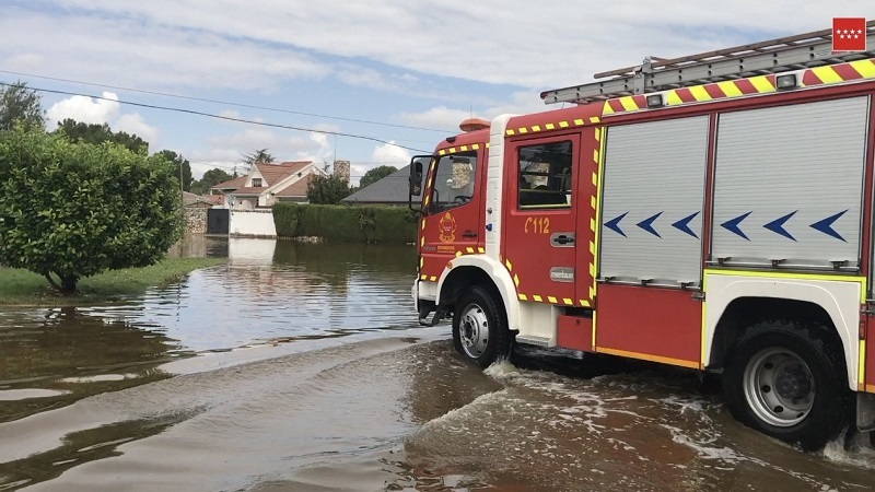 Madrid sufre el mayor episodio de lluvias en 135 años