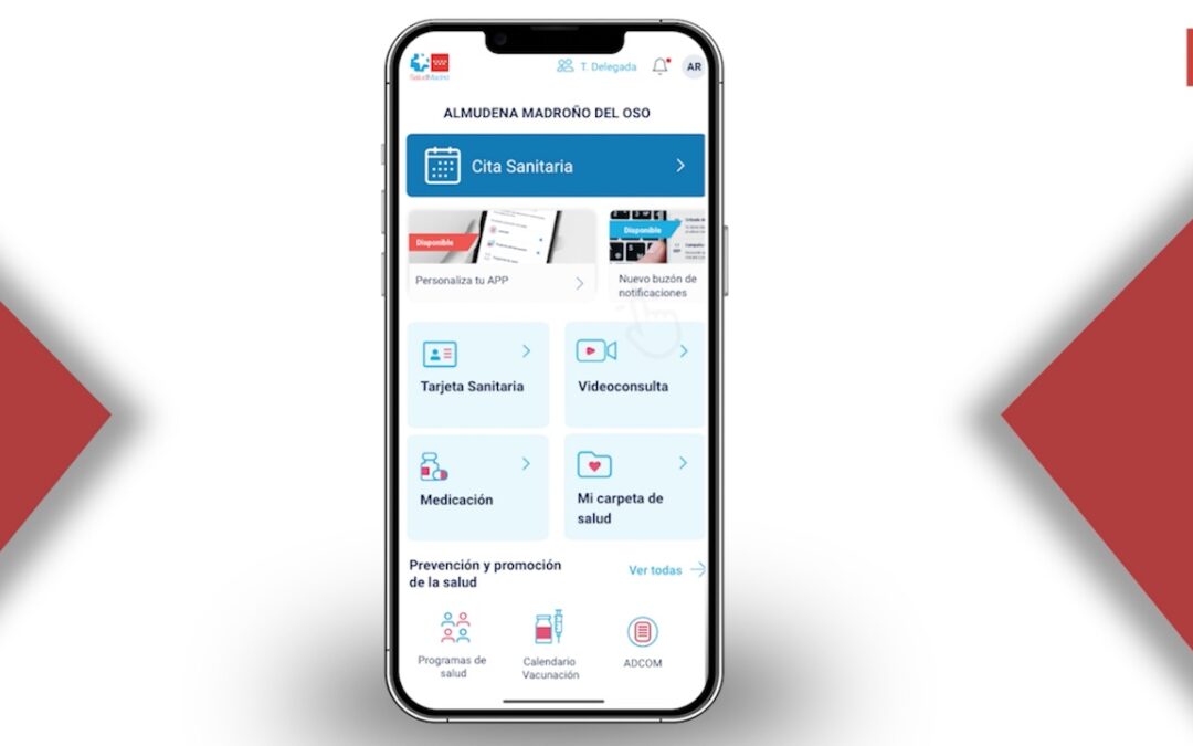 La Comunidad de Madrid incorpora el calendario de citas a la Tarjeta Sanitaria Virtual