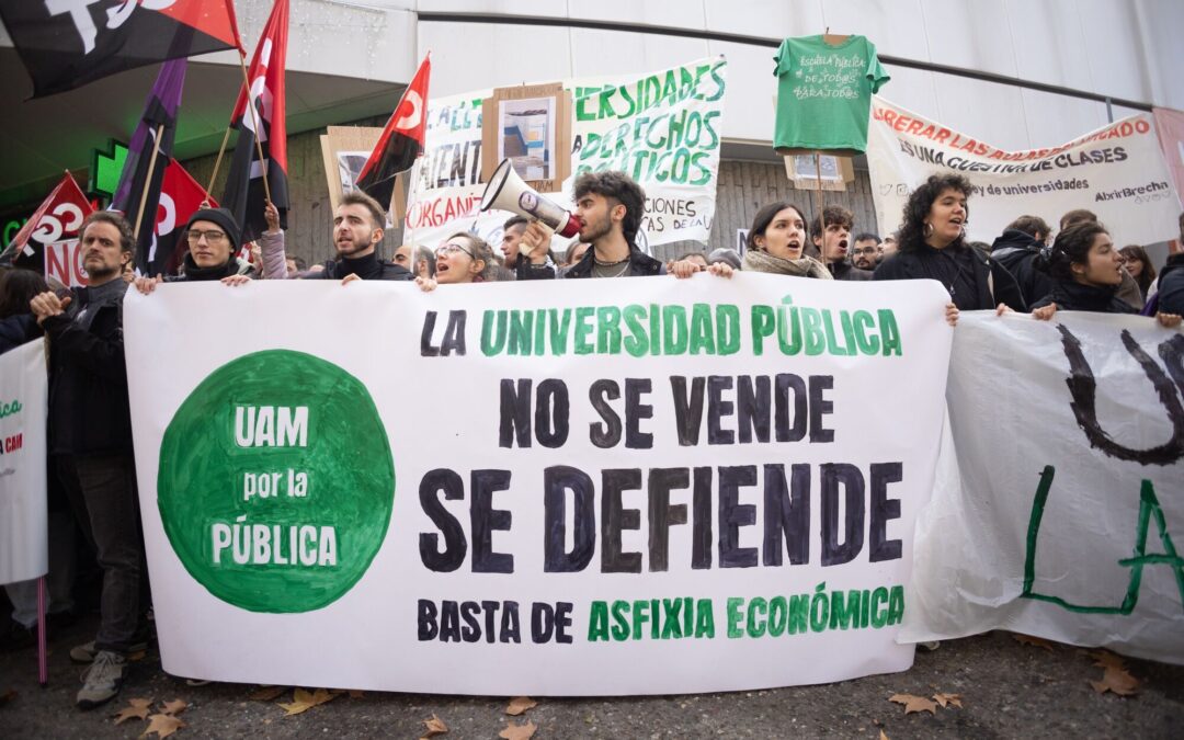 Huelga universitaria el 28 de abril contra la nueva ley de Díaz Ayuso