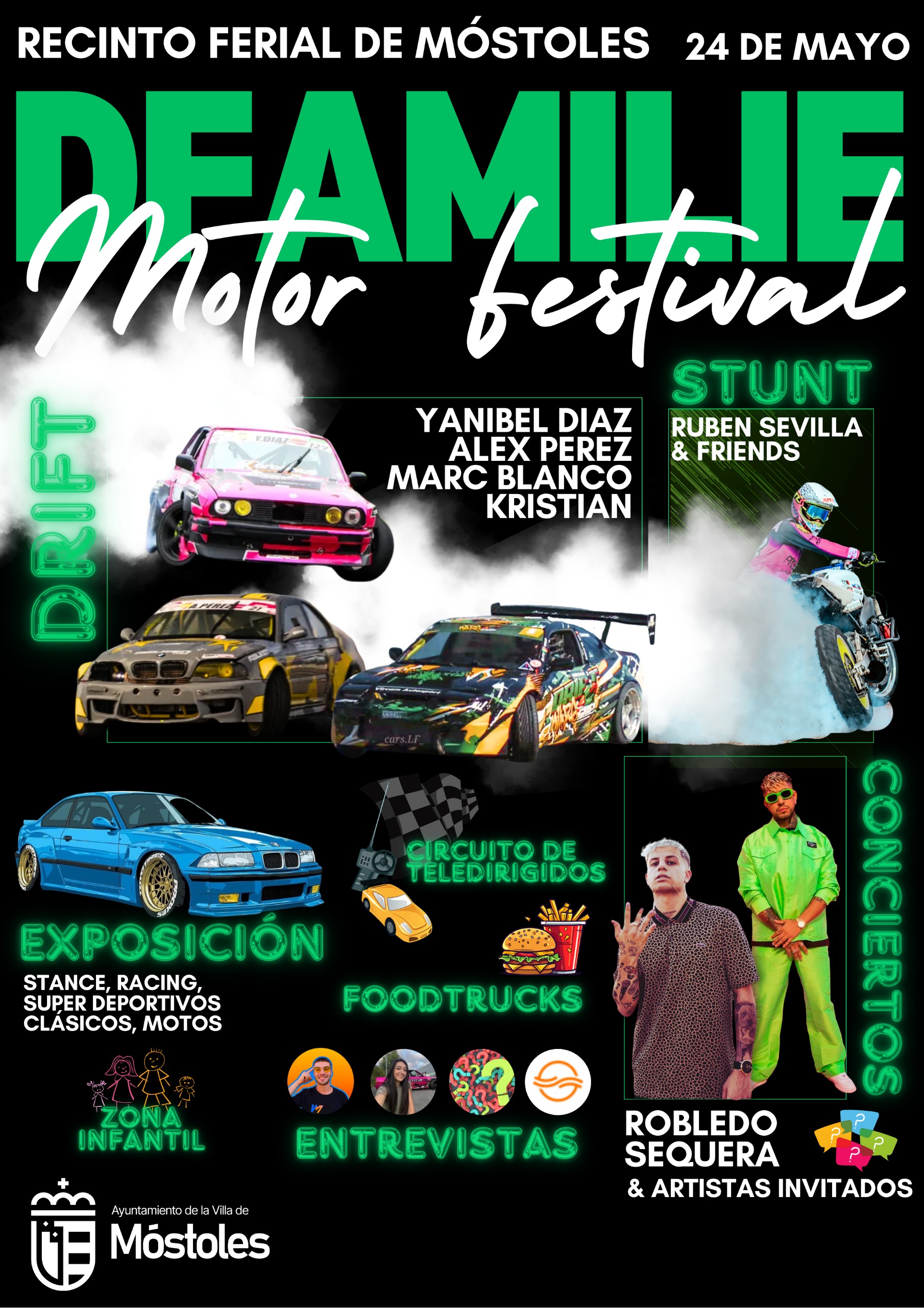AyuntamientodeMostoles_Móstoles acoge este sábado el DFamilie Motor Festival con acrobacias, música y exposiciones